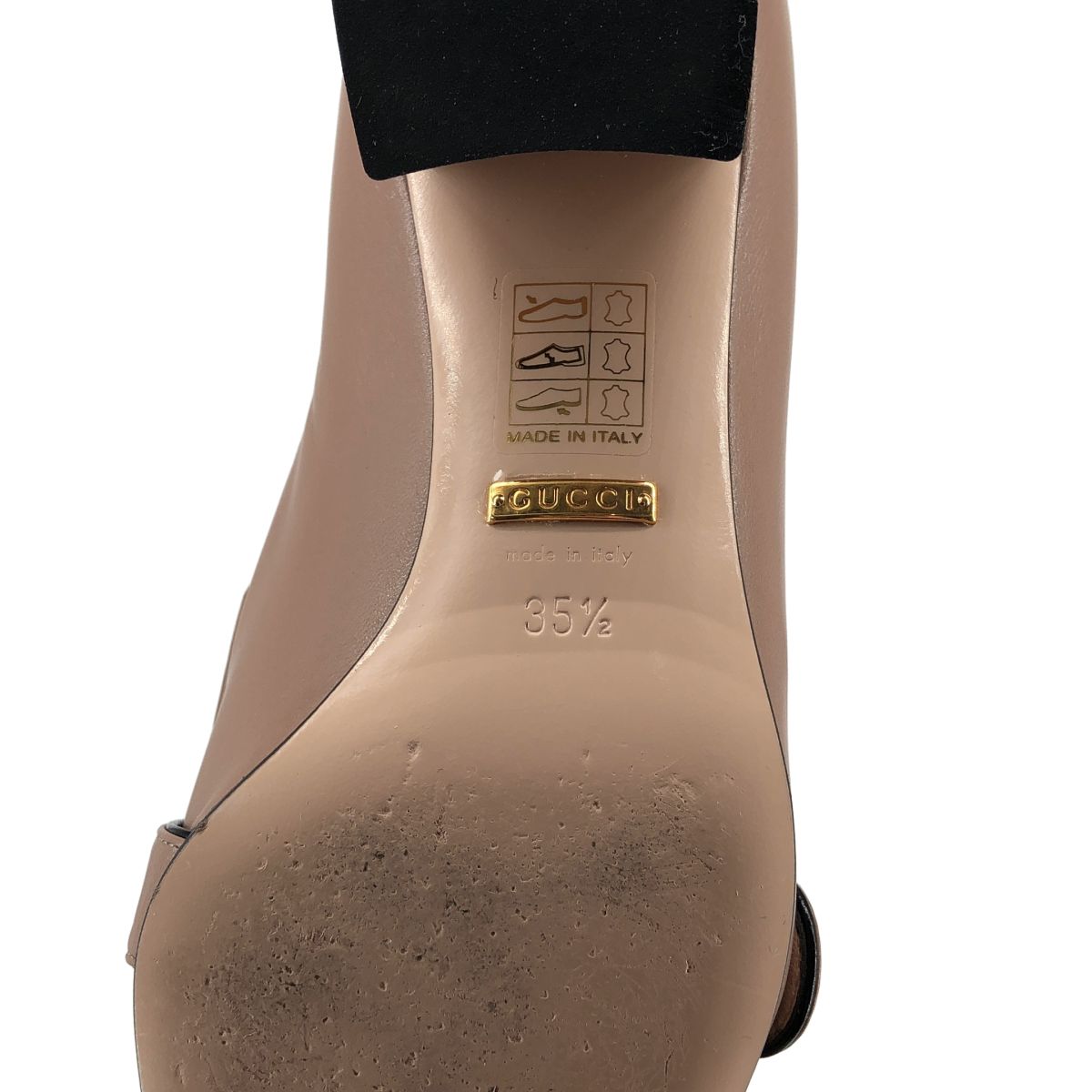 Gucci GG Marmont Pearl Heels Pumps Brown — view 6