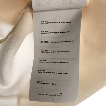 Miu Miu Silk Ruffle Shirt Blouse Beige 40 — view 8