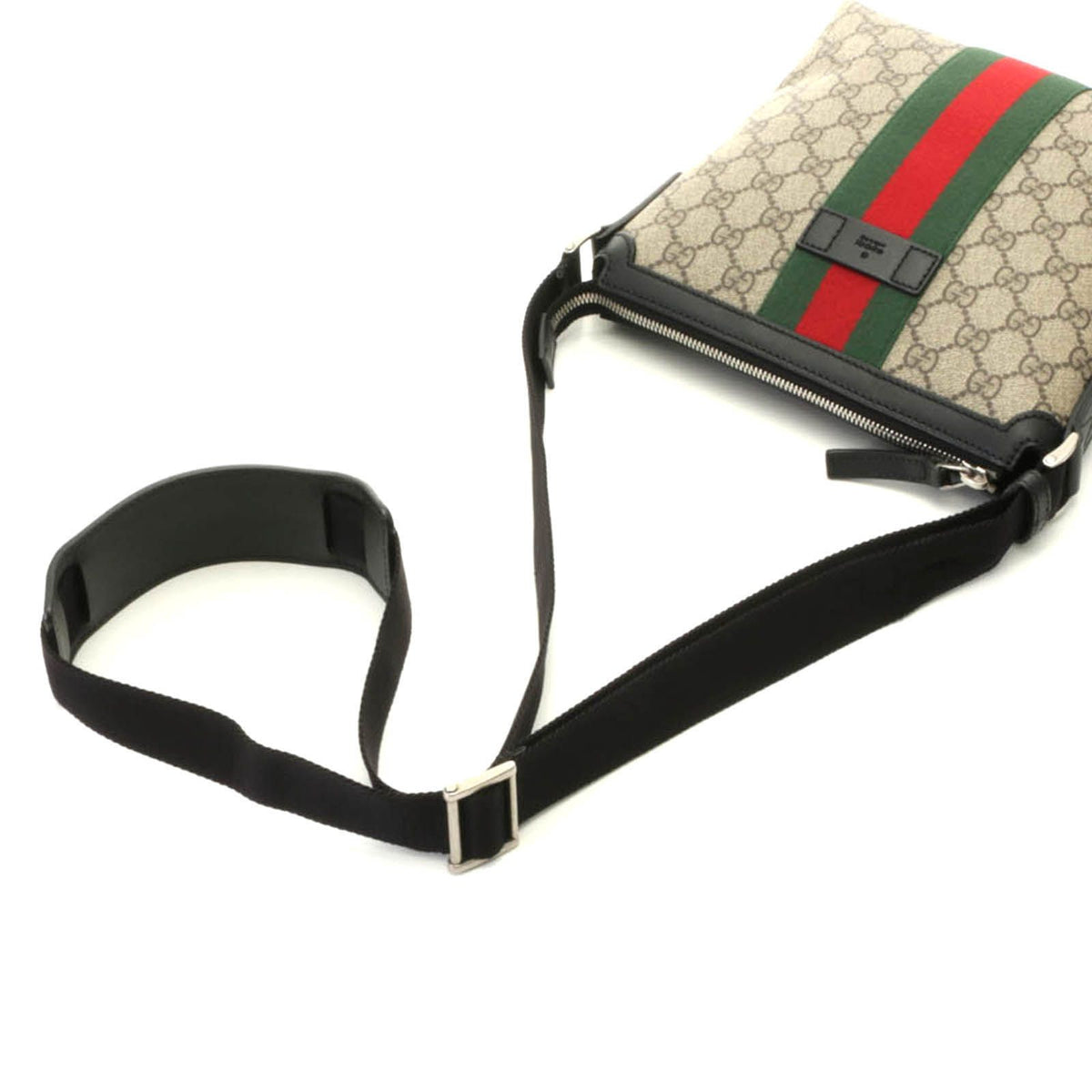 Gucci Sherry Line GG Supreme Shoulder Bag Beige Brown — view 4