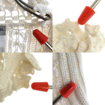 Chanel Lace Clochette Knit Cardigan Ivory 42 — view 8