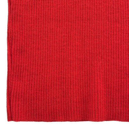 Prada Rib Fitted Knit Tunic Red Sweater — view 3