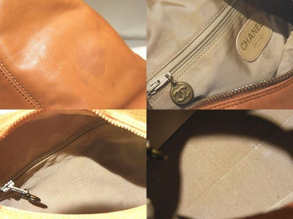 Chanel Plastic Handle Bag Lambskin Light Brown Tortoiseshell — view 6