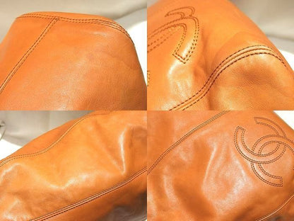 Chanel Plastic Handle Bag Lambskin Light Brown Tortoiseshell — view 5