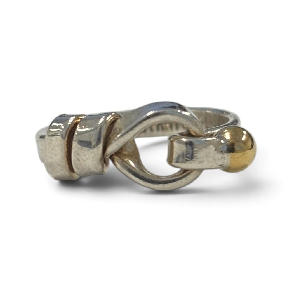Tiffany & Co 18k 925 Hook & Eye Ring Silver — view 2