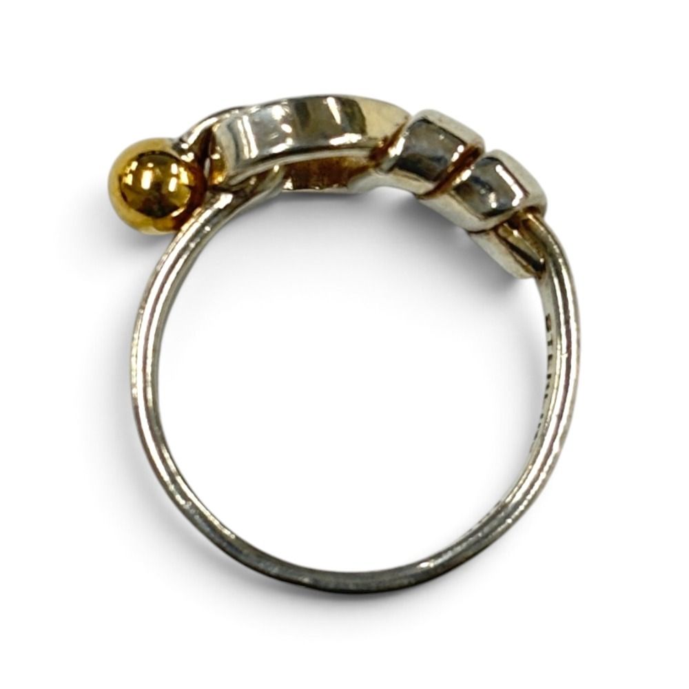 Tiffany & Co 18k 925 Hook & Eye Ring Silver — view 5