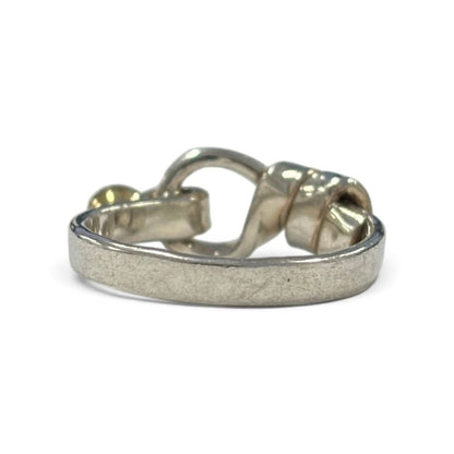 Tiffany & Co 18k 925 Hook & Eye Ring Silver — view 4