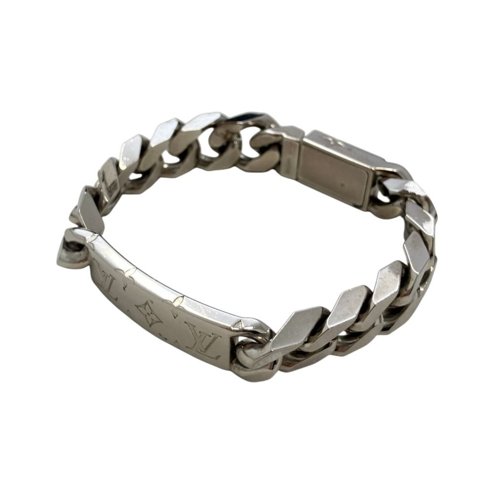 Louis Vuitton Bracelet LV Signature Chain Monogram Silver Colored