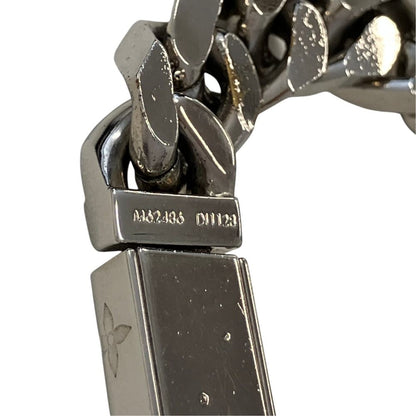 Louis Vuitton Bracelet LV Signature Chain Monogram Silver Colored — view 5
