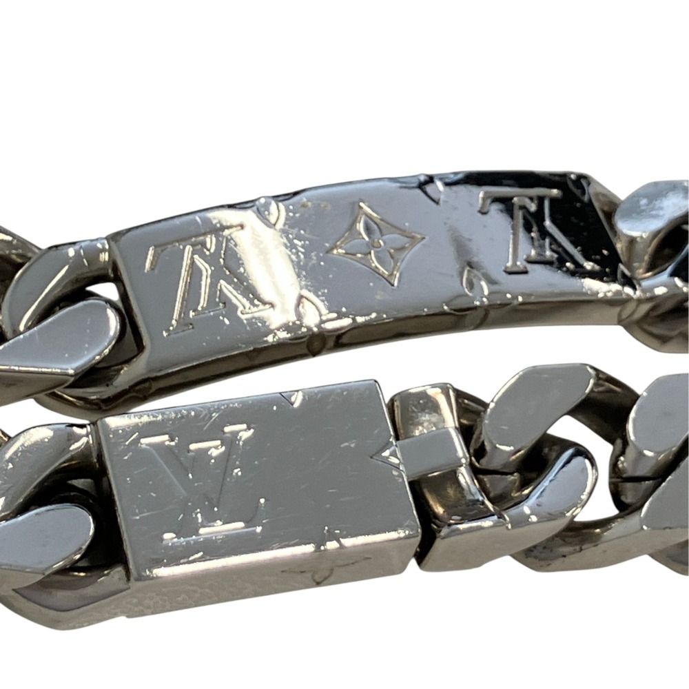 Louis Vuitton Bracelet LV Signature Chain Monogram Silver Colored — view 6