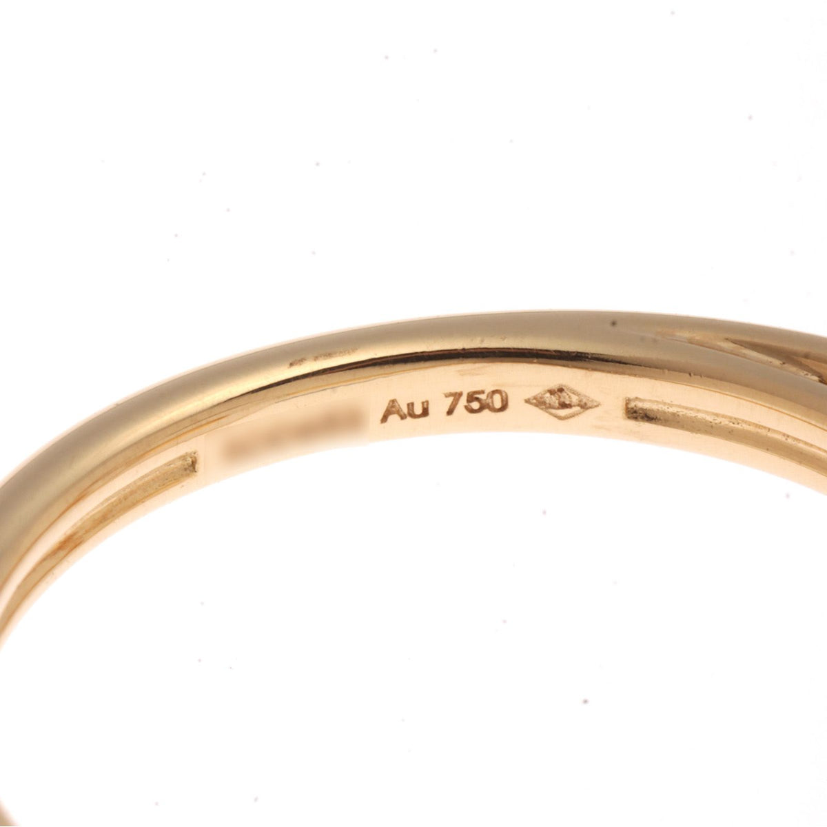 Cartier Amulette Ring 18k Yellow Gold White Shell Diamond — view 4
