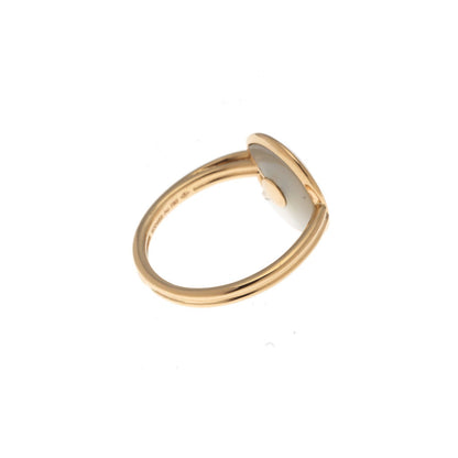Cartier Amulette Ring 18k Yellow Gold White Shell Diamond — view 2