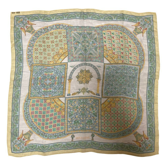 Hermes Carre 90 Ciels Byzantins Byzantine Sky Silk Sheer Large Scarf Multicolor