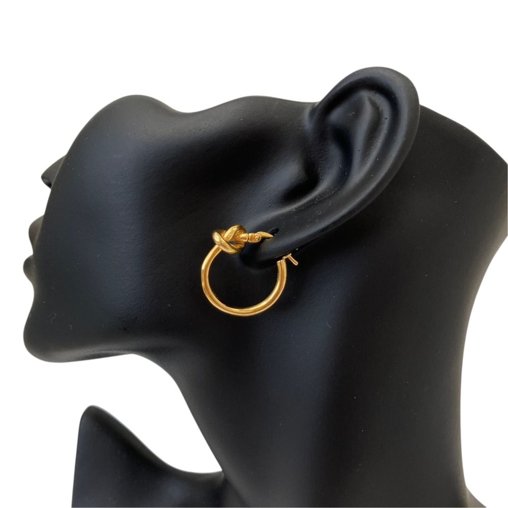 Celine Single Knot Earrings Gold Colored