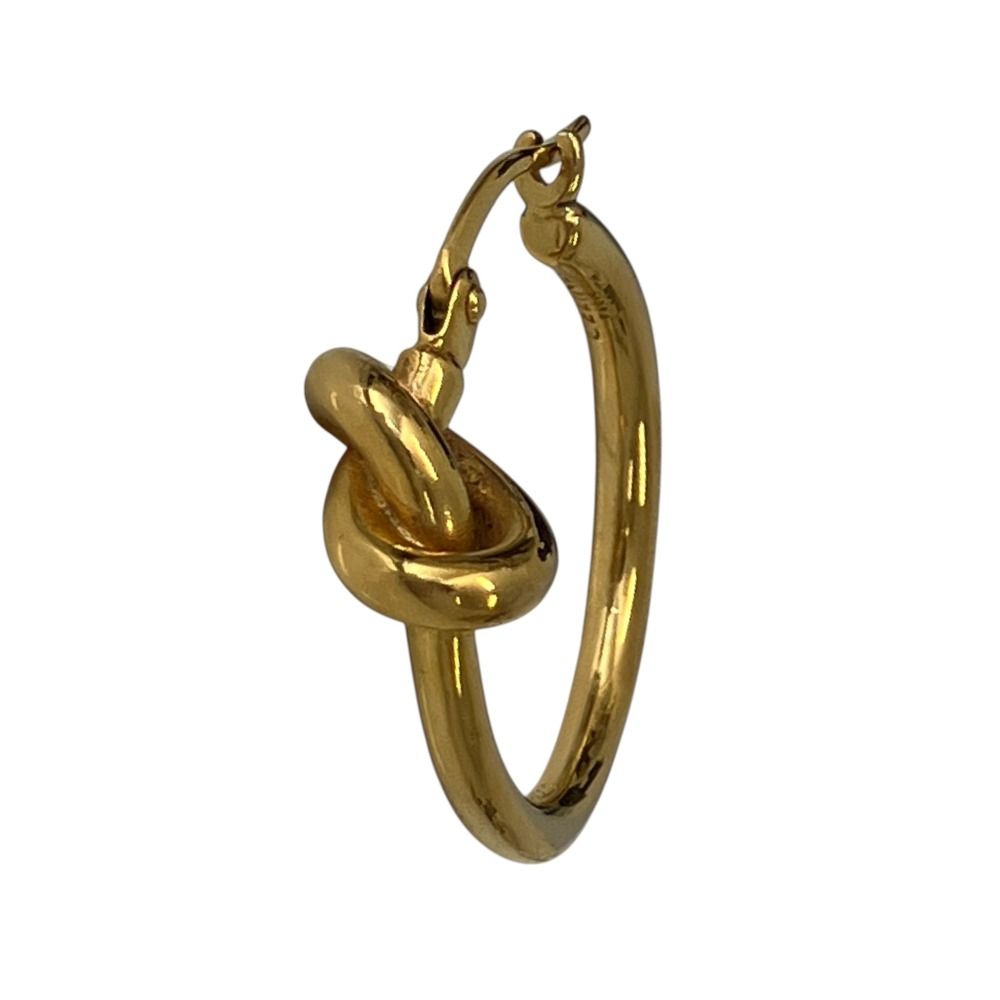 Celine Single Knot Earrings Gold Colored — view 4