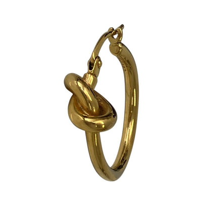 Celine Single Knot Earrings Gold Colored — view 4