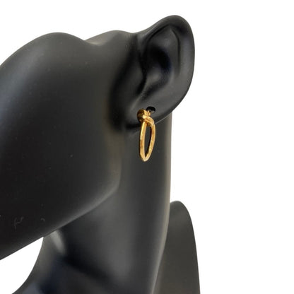 Celine Single Knot Earrings Gold Colored — view 2