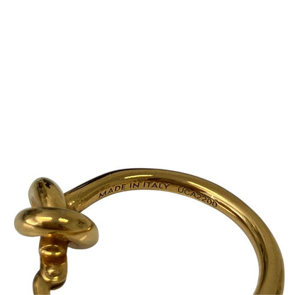 Celine Single Knot Earrings Gold Colored — view 5