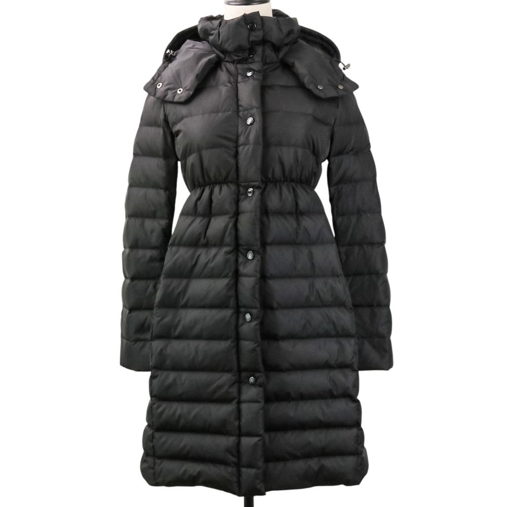 Moncler Adoxa Hooded Down Coat Black — view 2