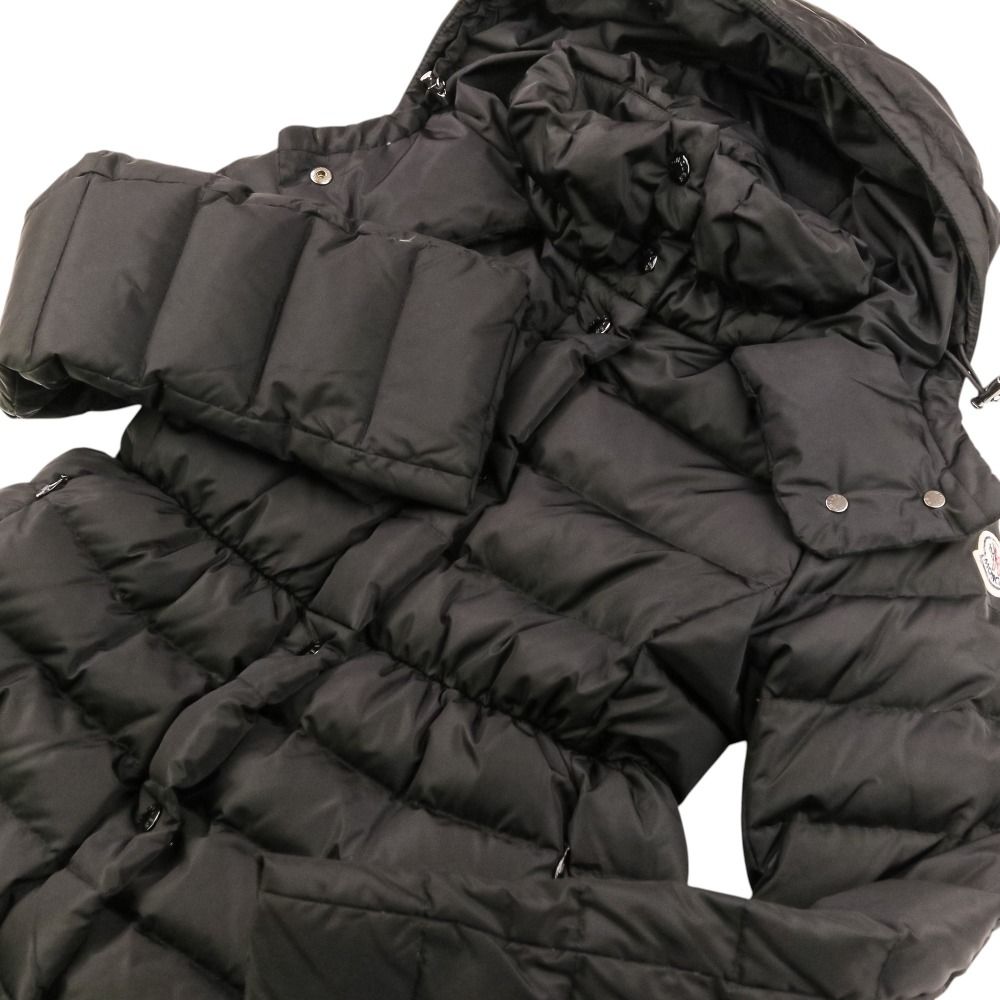 Moncler Adoxa Hooded Down Coat Black — view 7