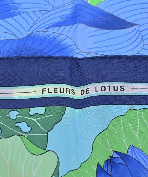 Hermes Bandana Scarf Blue — view 5
