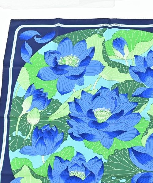 Hermes Bandana Scarf Blue — view 2