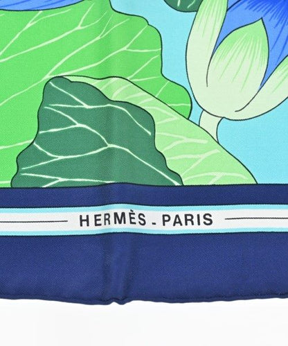 Hermes Bandana Scarf Blue — view 3