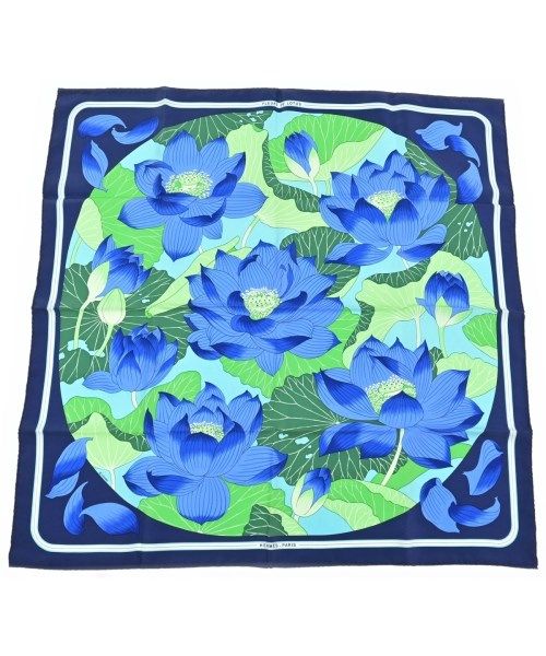 Hermes Bandana Scarf Blue