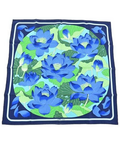Hermes Bandana Scarf Blue