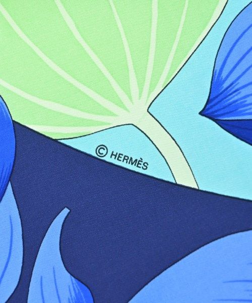 Hermes Bandana Scarf Blue — view 4