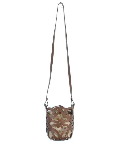 Loewe Anagram Cut Out Pocket Shoulder Bag Brown — view 3