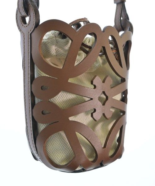 Loewe Anagram Cut Out Pocket Shoulder Bag Brown — view 8