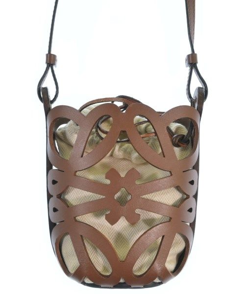 Loewe Anagram Cut Out Pocket Shoulder Bag Brown