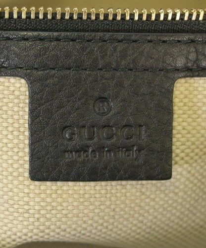 Gucci Interlocking G 2-Way Tote Handbag Black — view 5