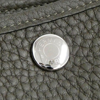 Hermes Garden Party 30 TPM Vert Loden Silver Negonda Tote — view 6