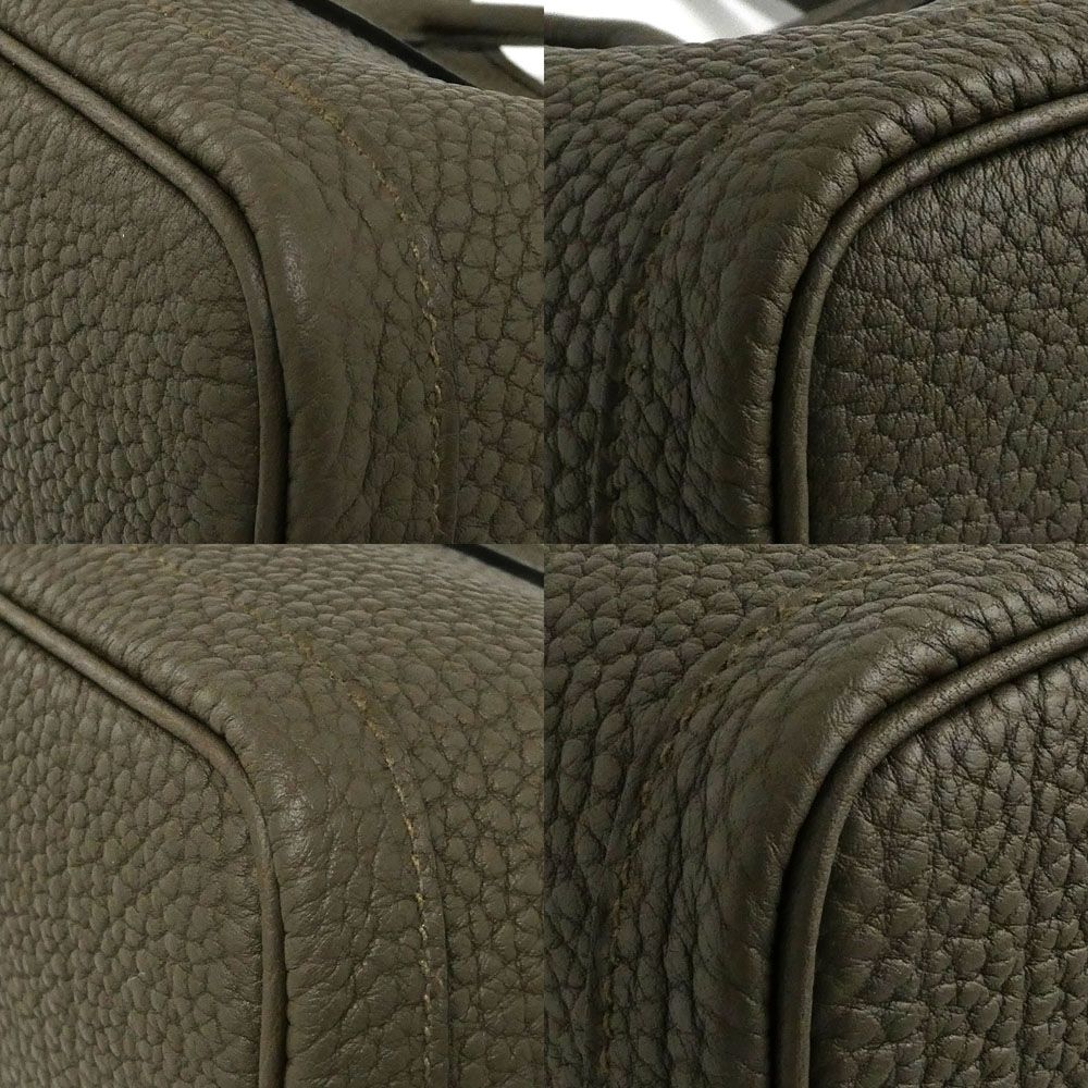 Hermes Garden Party 30 TPM Vert Loden Silver Negonda Tote — view 8
