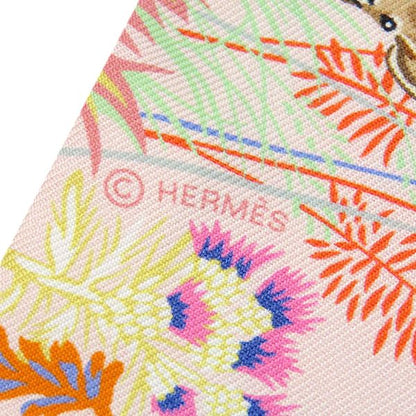 Hermes Scarf Twilly Silk Rose Narkle Green Yellow Rewilding — view 5