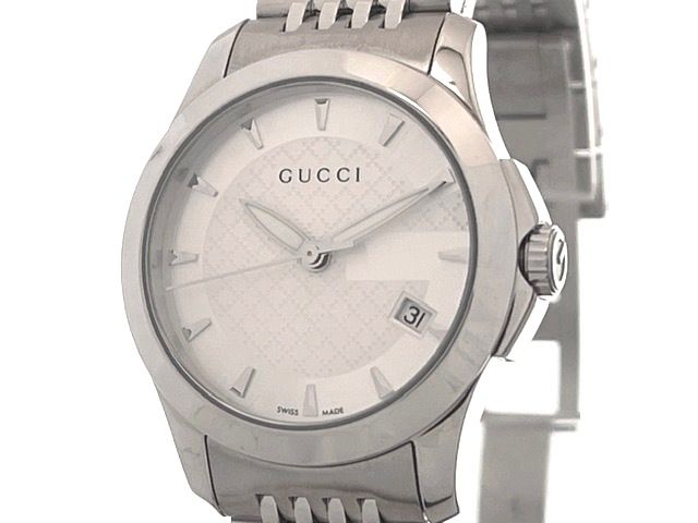 Gucci 126.5 Watch Stainless Steel Silver Dial Quartz