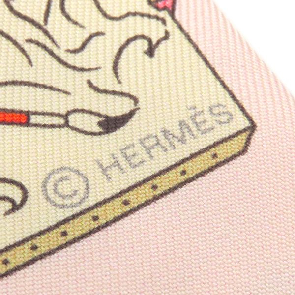 Hermes Scarf Twilly Silk Rose Narkle Vert Amande Multicolor Academia — view 4