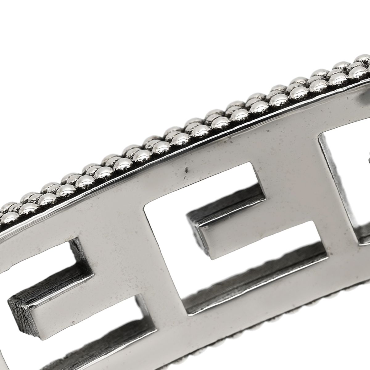 Gucci Bracelet Square G Arabesque 925 Sterling Silver Open Bangle Cutout — view 4