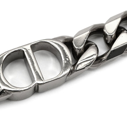 Dior Necklace CD Icon Chain Link Brass Silver CD Logo — view 4
