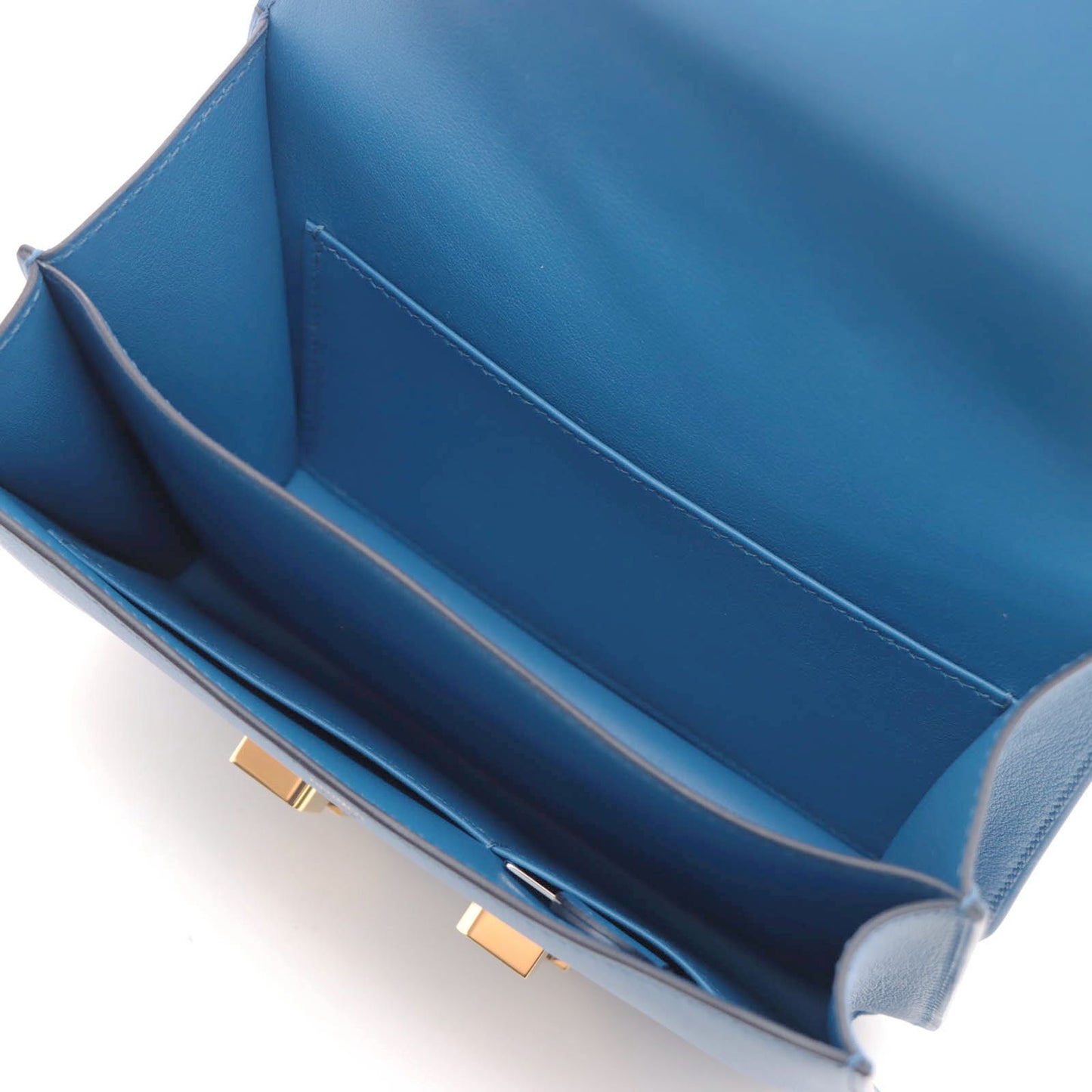 Hermes Constance 18 Miroir Blue France Shoulder Bag Veau Swift — view 6