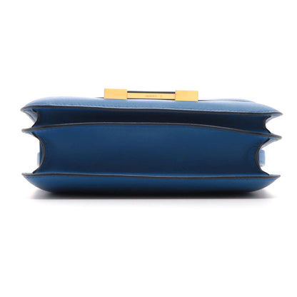 Hermes Constance 18 Miroir Blue France Shoulder Bag Veau Swift — view 3