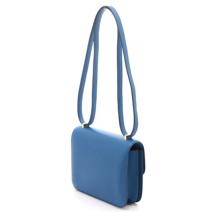 Hermes Constance 18 Miroir Blue France Shoulder Bag Veau Swift — view 2