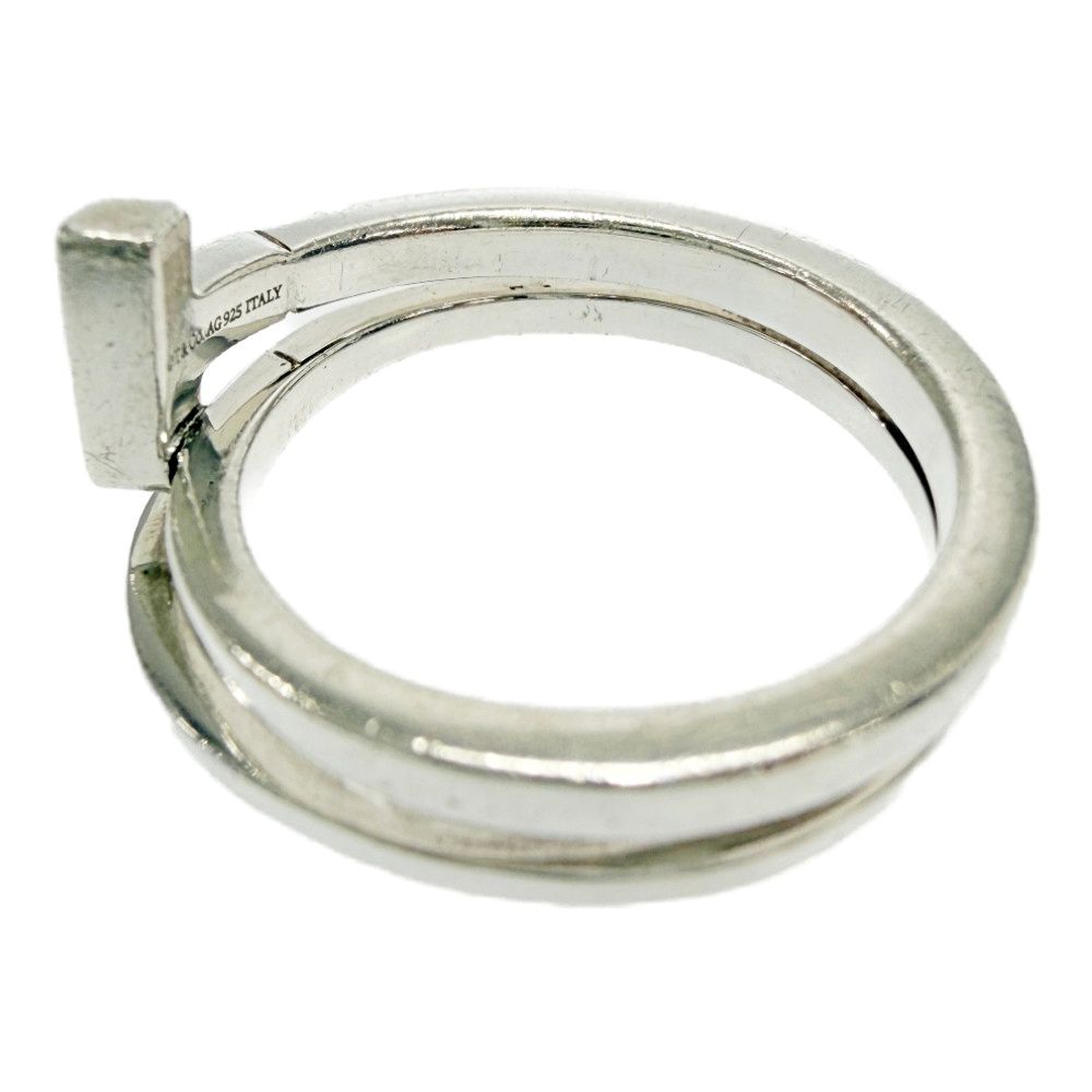 Tiffany & Co Silver T Square Wrap Ring — view 6
