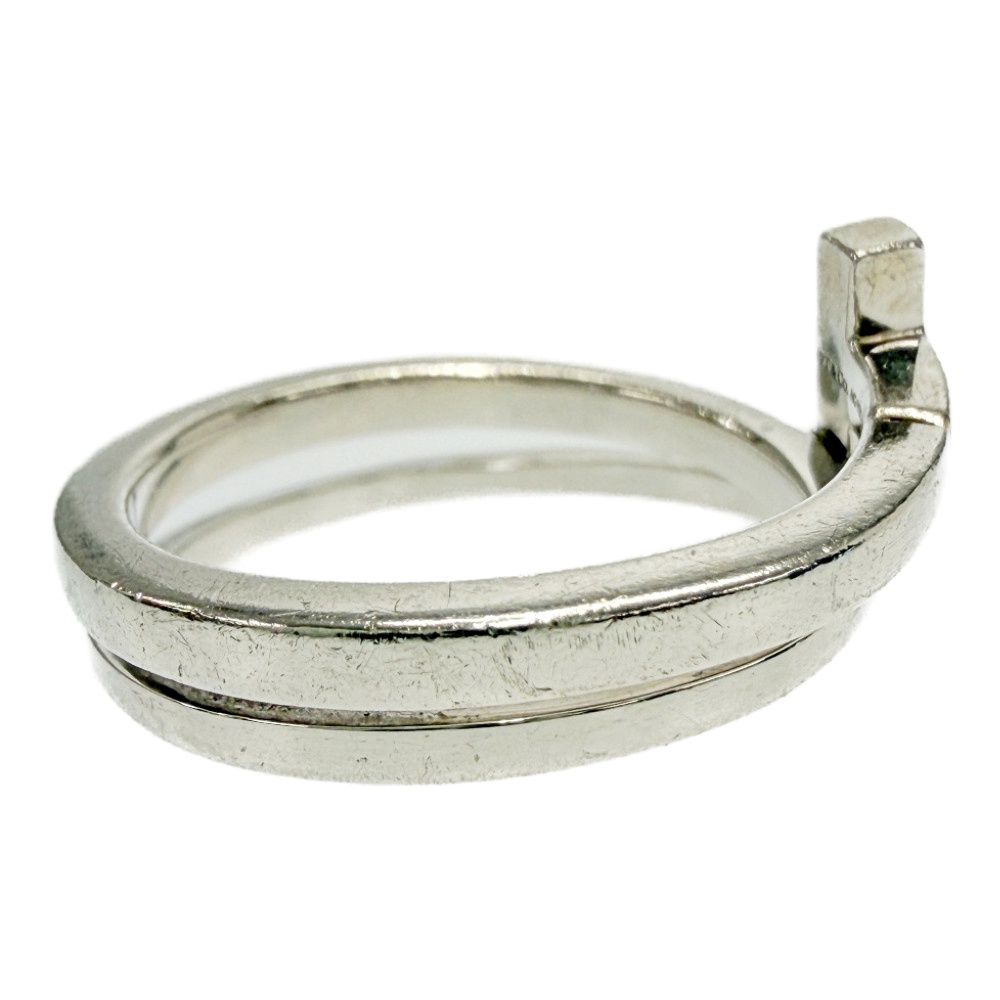 Tiffany & Co Silver T Square Wrap Ring — view 4