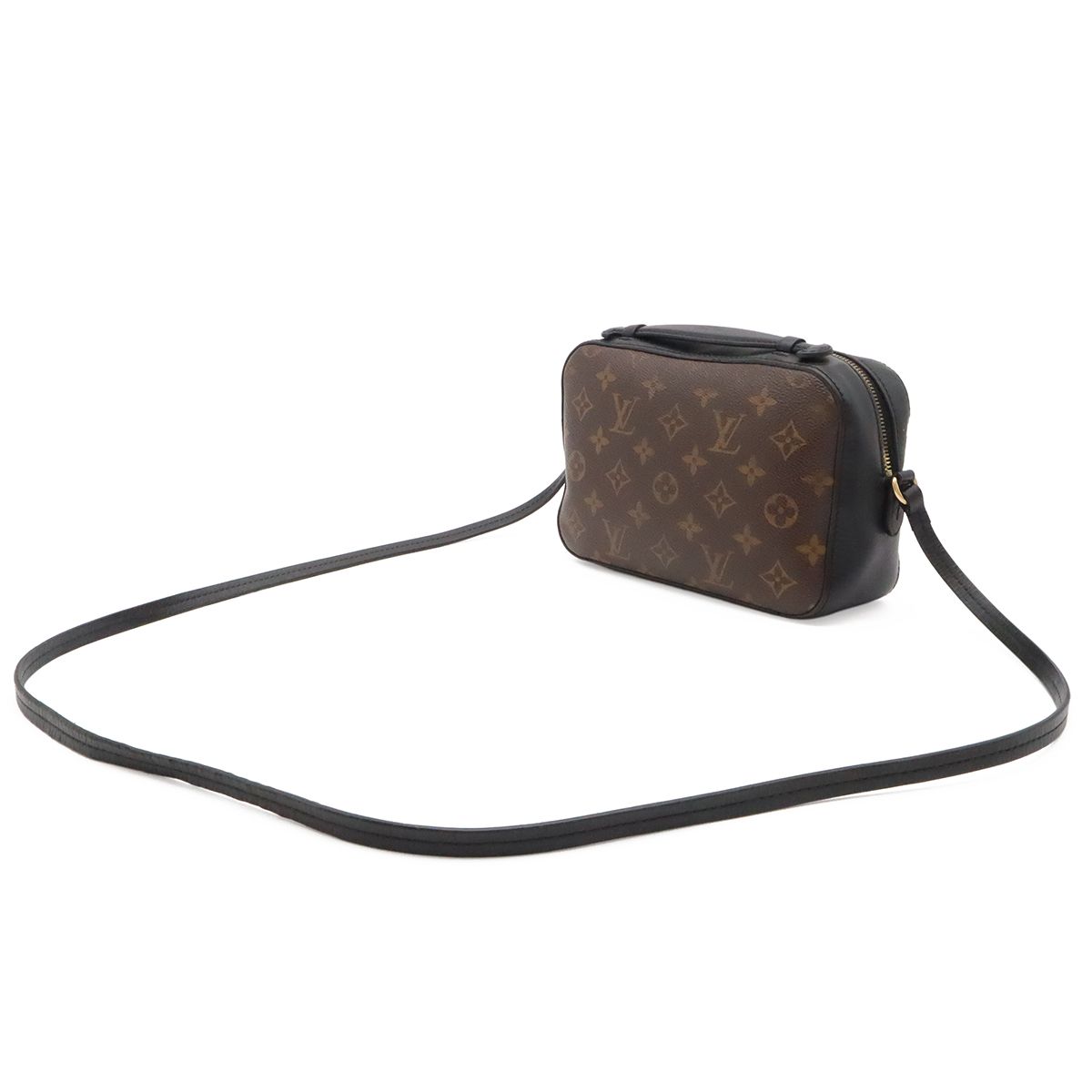 Louis Vuitton Monogram Saintonge Shoulder Bag Pochette 2-Way Tassel Noir Black — view 2