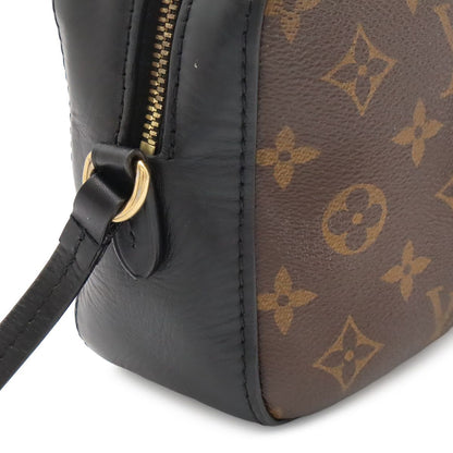 Louis Vuitton Monogram Saintonge Shoulder Bag Pochette 2-Way Tassel Noir Black — view 4