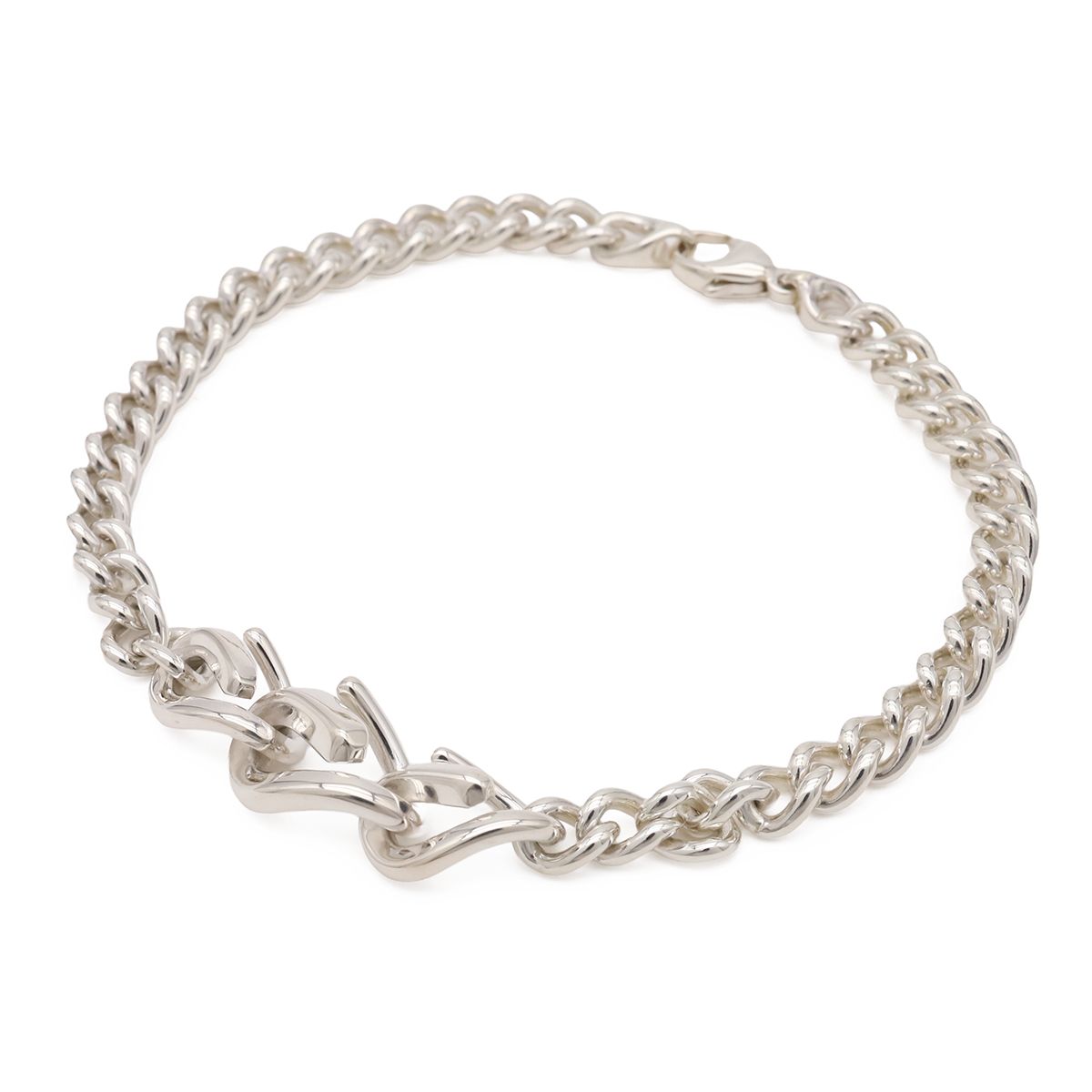 Tiffany & Co Forge Link Bracelet Chain Silver