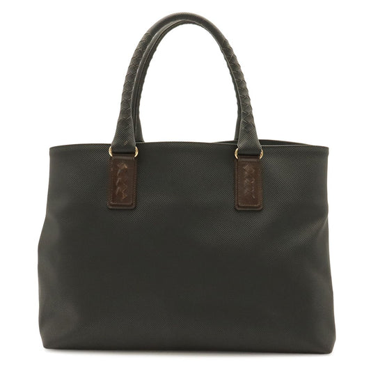 Bottega Veneta Marco Polo Tote Shoulder Bag Leather Black Dark Brown