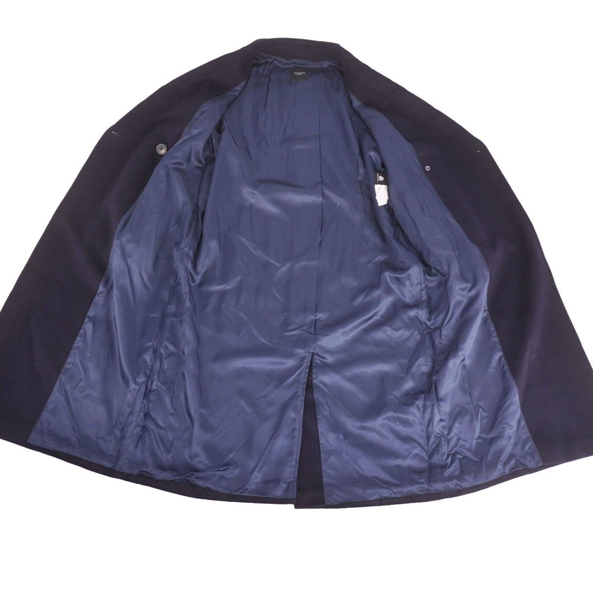 Max Mara Weekend Coat Long with Belt Double Breasted Wool Navy — view 7